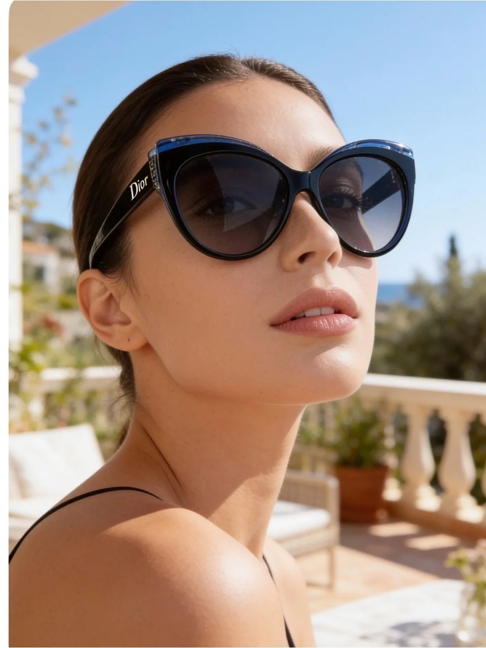 Dior Women's Cat-Eye Sunglasses - Dark Brown